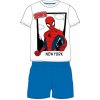 E plus M - Chlapčenské / detské letné pyžamo / kraťasy + tričko / Spiderman Marvel New York - modré 98