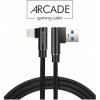 Swissten 71527700 ARCADE USB / LIGHTNING, 1,2m, černý