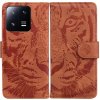 Peňaženkové puzdro Tiger na Xiaomi 13 Pro - Hnedá
