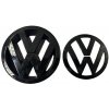 VW GOLF V MK5 (2003-2010) predný a zadný znak, logo (12,5cm a 11,3cm) - čierna lesklá