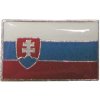 Odznak SLOVENSKO vlajka 2,1x1,3cm - strieborný