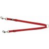 Trixie Nylonová rozdvojka - pásky s karabínami 40-70 cm/15 mm, - červená