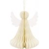 Papierová dekorácia - Anjel, 15 cm