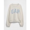 GAP Detská mikina oversize s logom Sivá S