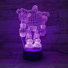 Beling Detská lampa, Robot, 7 farebná QS298