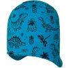 RDX Čiapka na uši chlapčenská Dinosi Tyrkysová