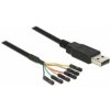 Konverter USB 2.0 Stecker > TTL 6 Pin Header Buchse einzeln 1,8 m (3,3 V)