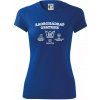 Zaobchádzať opatrne 50 - Dámske Fantasy športové (dresovina) - 2XL ( Kráľovská modrá )