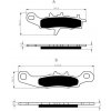 Predné brzdové doštičky / obloženie Goldfren Kawasaki KX 85 2001-2013 směs S3