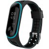 Xiaomi Mi Band 3/4 náhradný náramok - Textúrovaný Farba: Modrá, Variant: Lines MBSCZ-TXT017
