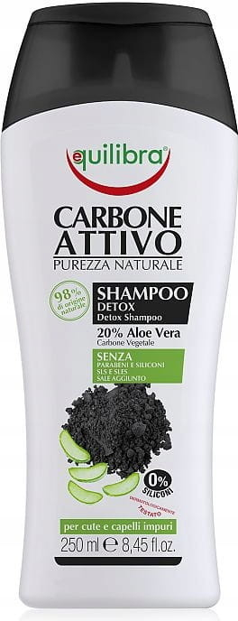 Equilibra Šampón s aktívnym uhlím 250 ml