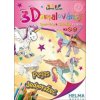 3D omalovánky Pegas, jednorožec