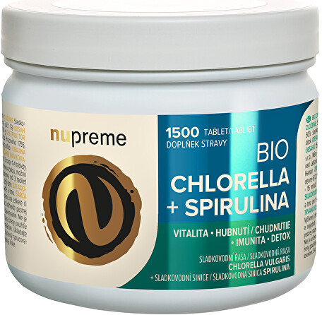 Bio Nupreme Chlorella + Spirulina 1500 tabliet od 22,89 € - Heureka.sk