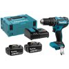 Makita Aku bezuhlíkový príklepový skrutkovač Li-ion LXT 18V/5,0 Ah, Makpac DHP485RTJ