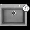 Laveo Tau, 1-komorový granitový drez 600x500x215 mm, šedá, LAV-SBT_5106