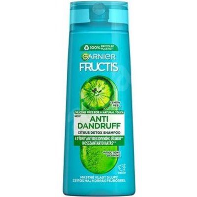 Garnier Fructis Antidandruff Citrus Detox Shampoo - Šampón pre mastné vlasy s lupinami 250 ml