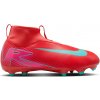 Detské kopačky Nike, JR ZOOM SUPERFLY 10 ACAD FG/MG červená,ružová,tyrkysová, 36 EU