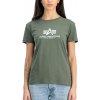 Alpha Industries New Basic T Wmn dark Olive dámske tričko Farba: zelená, Veľkosti dámske: L