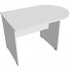 Hobis Doplnkový stôl Gate, 120x75,5x80 cm, biely/biely