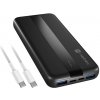Power banka Natec TREVI SLIM Q V2 10000mAh, 2X USB-A 18W, 1X USB-C 20W, USB-C - USB0-C kábel, čierna NPB-2294