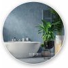 Rea Round, okrúhle LED zrkadlo s ryhovaným rámom 60 cm + bluetooth, HOM-06509