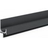 Hliníkový narážací profil Largo 3000, čierna matná 3000mm