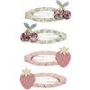 Mimi & Lula Pukacie sponky do vlasov Summer fruit - MIMI & LULA Sponky do vlasov Summer Fruit Clic Clacs – sada 4 ks