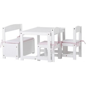 HoppeK detský nábytok z masívu v zostave Fairytale 2 stoličky stôl lavice  od 208,76 € - Heureka.sk