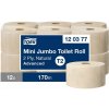 TORK T2 toaletný papier mini jumbo 2-vrstvový recykl 170 m, 12 roliek TORK/120377/KTN