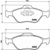 Sada brzdových platničiek kotúčovej brzdy BREMBO P 24 055X