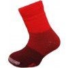 SPACÍ KIDS detské thermo ponožky Boma - PRUHY Červená 30-34 1 pár