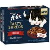 Felix Tasty Shreds lahodný výběr maso+drůbež ve šťávě 12x80 g