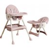 Detská jedálenská stolička 2v1 - Ružová