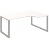 OFFICE PRO s.r.o. HOBIS kancelársky stôl tvarový, ergo ľavý - UE O 1800 60 L, biela