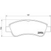 Sada brzdových platničiek kotúčovej brzdy BREMBO P 61 066
