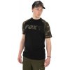 Fox Tričko Raglan T Shirt Black Camo