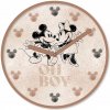 Detské nástenné hodiny Myšiak Mickey a Minnie 25,4