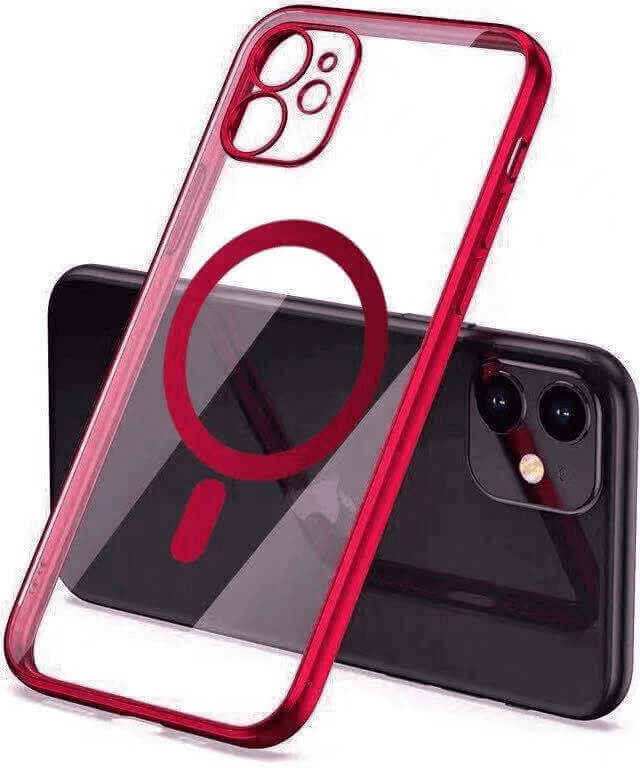 Púzdro SES MagSafe silikonové Apple iPhone 12 mini - červené