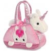 Aurora Plyšová kabelka ružová s jednorožcom - Fancy Pals (20,5 cm)