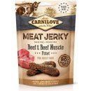 Maškrta pre psa Carnilove Dog Jerky Beef with Beef Muscle Fillet 100 g