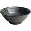 Japonská miska na Ramen - Uzu Black 22 x 9 cm 1100 ml