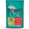 PURINA ONE Sterilcat mini filetky s morkou a zelenými fazuľkami v šťave 85 g