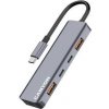 Canyon DS-18, USB-C Hub, 5 portov, 1x USB-C 5V DC nabíjanie, 2x USB-C, 10Gbps, 2xUSB 3.2 port, kompaktný CNS-TDS18