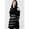 sveter KILLSTAR Shallow Grave Hooded Knit Čierna