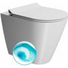 KUBE X WC misa stojaca, Swirlflush, 36x55cm, spodný/zadný odpad, biela mat
