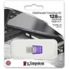 Kingston USB flash disk OTG, USB 3.0 (3.2 Gen 1), 128GB, Data Traveler microDuo3 G2, strie