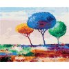 Diamondi Diamantové maľovanie TRI FAREBNÉ STROMY 40 x 50 cm bez rámu a bez vypnutia plátna