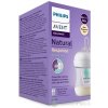 Avent Natural Response priehľadná fľaša s cumlíkom s ventilom AirFree 125 ml