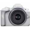 Canon EOS R50 + RF-S 18-45 mm f/4.5-6.3 IS STM, biely