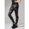 Dámske maskáčové legíny tmavý maskáč čierna XS Urban Classics 4053838130315